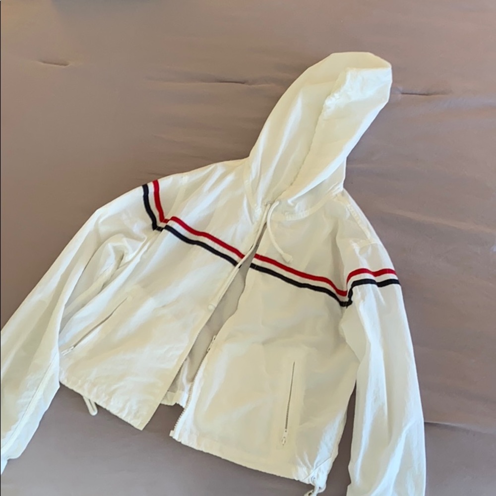 Brandy Melville cropped hoodie zip up light jacket